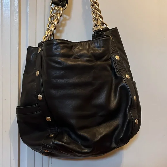 Michael Kors Shoulder Bag Gold Chains - Picture 4 of 6